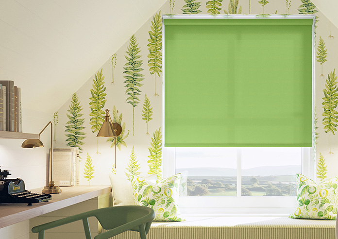 Roma (FR), Vivid Green - Twist&Fit Roller Blind - Image 3